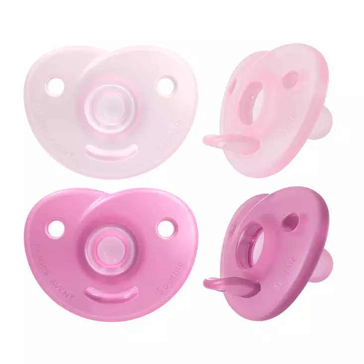 Avent Tutti Curved Soothie 0-6kk pinkki. - Nappar och napphållare - 03709927 - 1
