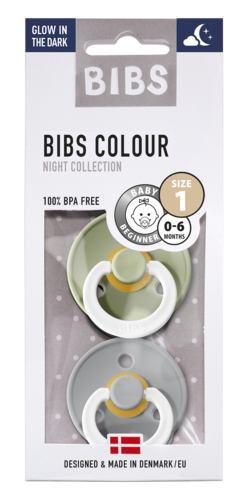 Bibs tutit väreissä Sage ja Cloud - Nappar och napphållare - 110267 - 1