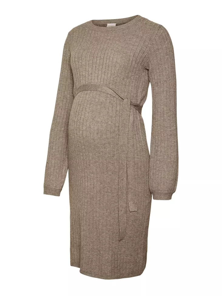 Mamalicious Rita =C3=84itiysmekko Silver Mink Melange. - Gravidklänningar, tunikor och kjolar - 20020997 - 1