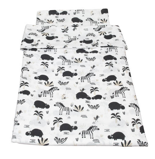 Pussilakanasetti Hippo-kuosilla - Påslakan och underlakan - 2030027 - 1