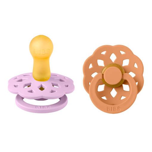 Bibs boheme luonnonkumitutit Violet Sky/Pumpkin. - Nappar och napphållare - 240137 - 1