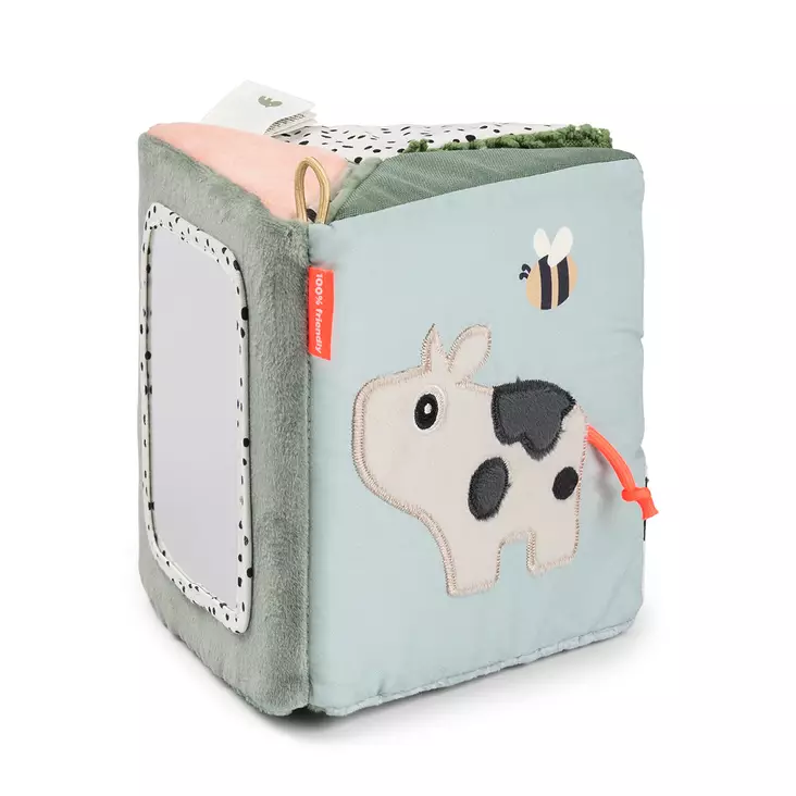 Puuhalelu Done By Deer taittuva peili Tiny Farm Colour Mix. - Skallror, greppleksaker och bollar - 4853217 - 1