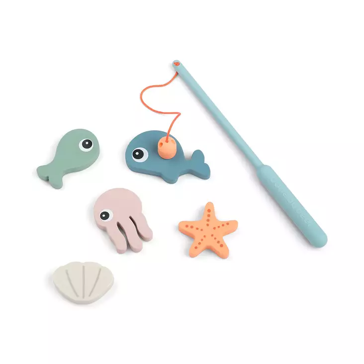 Done By Deer kylpylelu Bath fishing toy Sea friends colour mix. - Badleksaker - 4859307 - 1