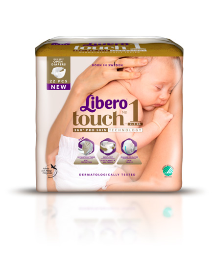 Libero Touch teippivaippa koko 1. - Blöjor - 7977 - 1