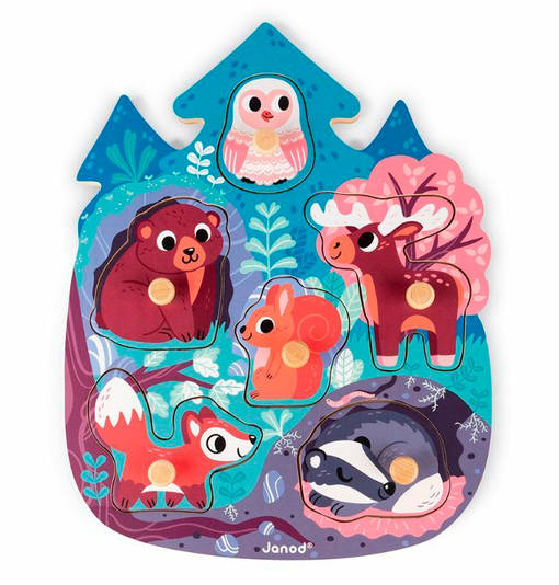 Janod nuppipalapeli Iloinen Mets=C3=A4. - Fotoböcker - J07097 - 1