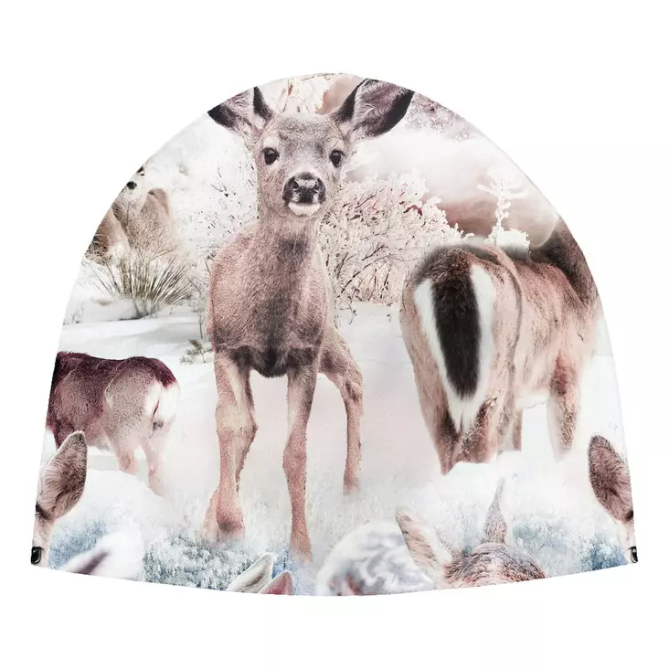 Gugguu Print Soft Beanie Bluedeer. - Barnmössor - GUGMP001-37 - 1