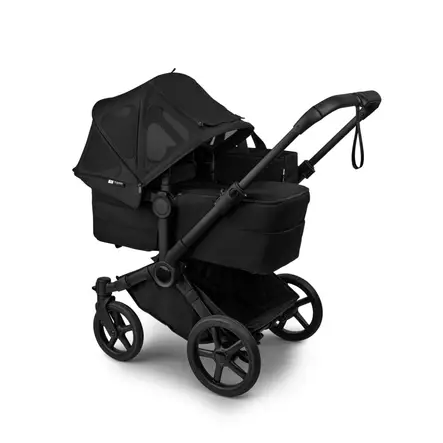 Bugaboo Donkey 6 Breezy sun canopy Heritage Black vaunuissa. - Andra tillbehör - 100469008 - 2