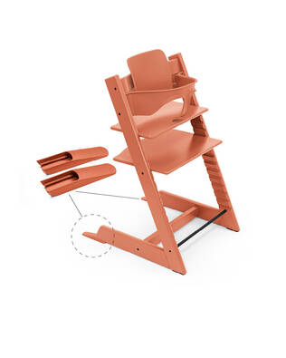 Stokke Tripp Trapp Baby Set 2 Terracotta liukuesteill=C3=A4. - Stokke Tripp Trapp produkter - 650008 - 2
