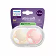 Avent Ultra Soft Tutti 0-6 kk Rosa/Vanilja (2 kpl), pakkaus. - Nappar och napphållare - 03709138 - 2