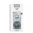Bibs luonnonkumitutti 2 kpl 6-18kk Baby Blue/Petrol, symmetrinen, pakkaus. - Nappar och napphållare - 2221418 - 2