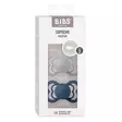 Bibs Supreme silikonitutti 2 kpl 6-18kk, Cloud/Steel Blue pakkaus. - Nappar och napphållare - 260348 - 2
