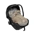 Easygrow Lyng kevyt lämpöpussi Teddy Sandbrown turvakaukalossa. - Åkpåsar för babyskydd - 304578 - 5