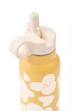 Liewood juomapullo Falk 350 ml Flower/Lemon yellow, sporttikorkilla. - Vattenflaskor och flaskor med sugrör - 19617-2608 - 2
