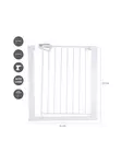 NordBaby GIA turvaportti White, kiinnitys ei tarvitse työkaluja. - Säkerhetsgrindar och säkerhetsprodukter - 301588 - 3