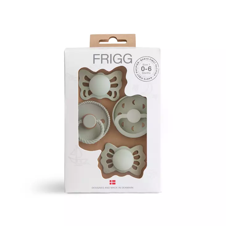 Frigg Baby´s first pacifiers 4-pack 0-6 kk, Sage Moonlight sailing. - Nappar och napphållare - 101928 - 1