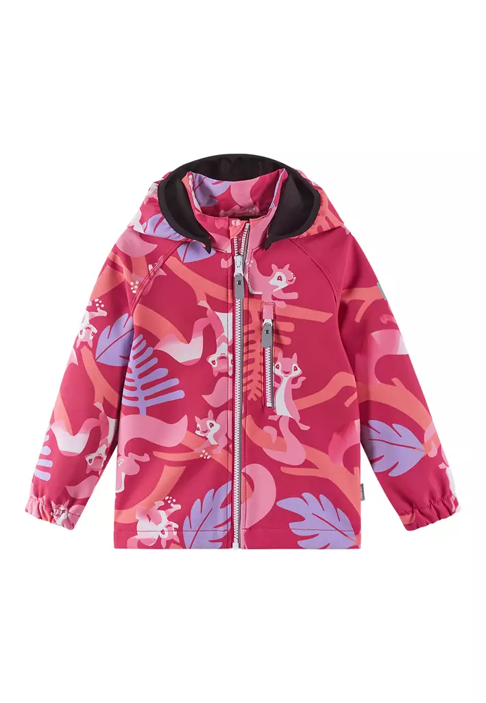 Reima Vantti softshell-takki Bright Berry. - Barnens mellansäsongsjackor - 5100009B-3618 - 1