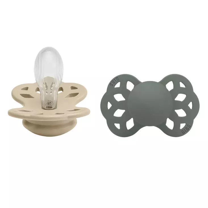 Bibs Infinity silikonitutit Vanilla/Pine. - Nappar och napphållare - 275118 - 1