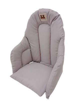 Sy=C3=B6tt=C3=B6tuolin istuinpehmuste Anne&Mikael Harmaa. - Matstolar för barn - 2010739 - 1