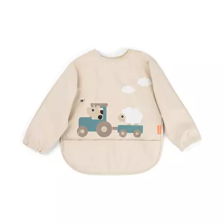 Done By Deer ruokalappu hihoilla Tiny Farm Sand - Haklappar - 1353779 - 1