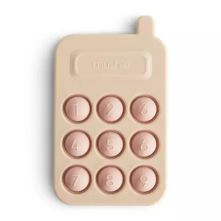 Mushie aktiviteettilelu Press Toy Phone, Blush. - Skallror, greppleksaker och bollar - 2860019 - 1