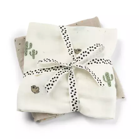 Harsoliina Done By Deer 2-pack Lalee Sand - Muslinfilt - 3053369 - 1