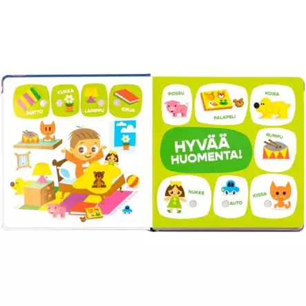 Oppi & Ilo ääninappikirja Minun sanani 0-2v. - Aktivitetsböcker - WS370569 - 2