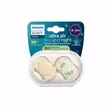 Tutti Avent Ultra Air 0-6kk Beige pakkaus, sisältää kaksi tuttia. - Nappar och napphållare - 03708709 - 3