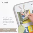 Taf Toys aktiviteettilelu Buckles Board, pupu joka kurkistaa vetokejun takaa. - Skallror, greppleksaker och bollar - 276079 - 6