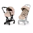 Cybex Coya Comfort rattaat ja vaunukoppa Matt Black, Cozy Beige. - Resevagnar och barnvagnar - 526000189 - 1