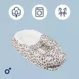 Unipesä Doomoo Cocoon Leopard Cream, sopii vastasyntyneestä alkaen. - Babynest - CO19 - 4