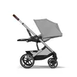 Cybex Balios S lux rattaat Stone Grey makuuasennossa. - Barnvagnar och kombivagnar - 524002519 - 4