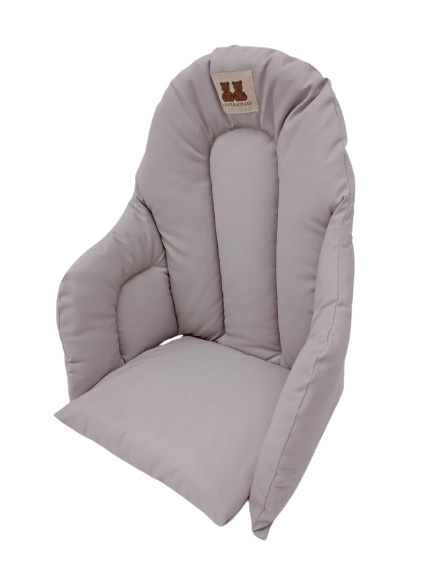 Sy=C3=B6tt=C3=B6tuolin istuinpehmuste Anne&Mikael Harmaa. - Matstolar för barn - 2010739 - 1