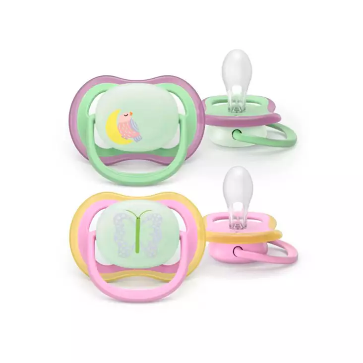 Avent Ultra Air Night yötutti 6-18kk Lila/Pinkki 2 kpl. - Nappar och napphållare - 03737629 - 1