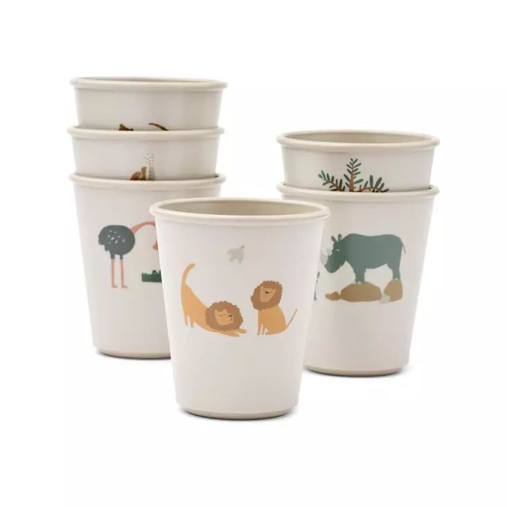 Liewood Lana muki 6-pack All together sandy. - Muggar och pipmuggar - 19571-1499 - 1