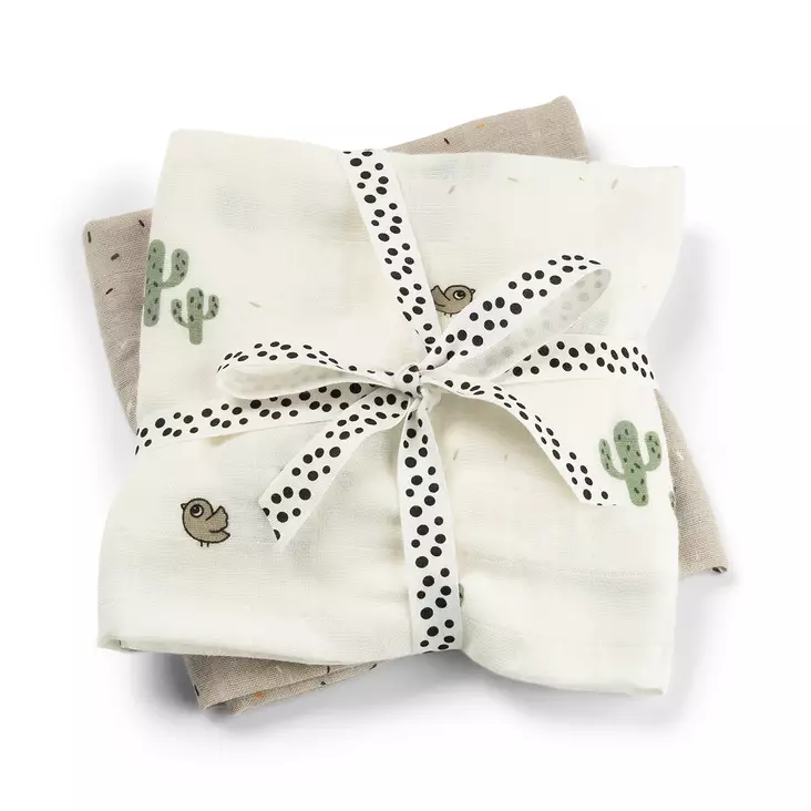 Harsoliina Done By Deer 2-pack Lalee Sand - Muslinfilt - 3053369 - 1