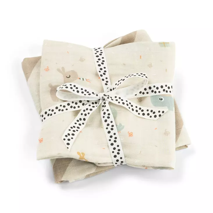 Harsoliina Done By Deer 2-pack Celebration Sand - Muslinfilt - 3063109 - 1