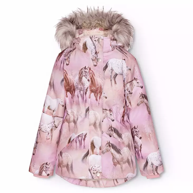 Molo talvitakki Cathy Fur Dreamy Horses. - Barn vinterjackor - 5W24M3239109 - 1