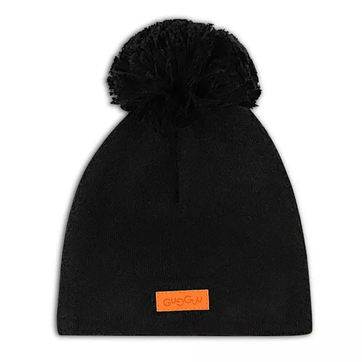 Gugguu Tuft Beanie Puuvillapipo Black. - Barnmössor - SS25CO719 - 1