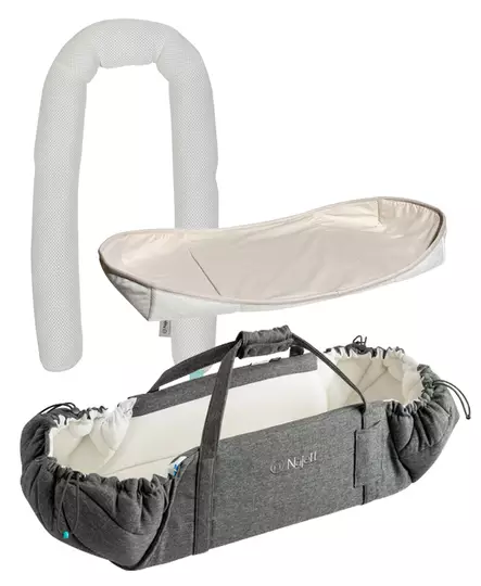 Najell SleepCarrier X starttipaketti Stormy Grey. - Liggvagnar och bärväskor - N20115801STA - 1