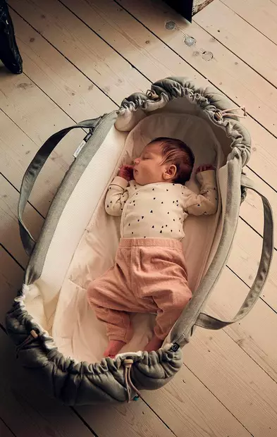 Najell SleepCarrier X kantokassi Stormy Grey kosteussuojalla. - Liggvagnar och bärväskor - N20115801STA - 2