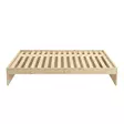 Hangout Daybed sänky 120x200cm Natural Wood ylhäältäpäin - Hoppekids sängar och möbler - 30-0011-00-12A - 2