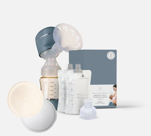 Lansinoh starttipaketissa on rintapumppu, maitopussit ja liivinsuojat - Bröstpumpar - LLRPSTA - 1