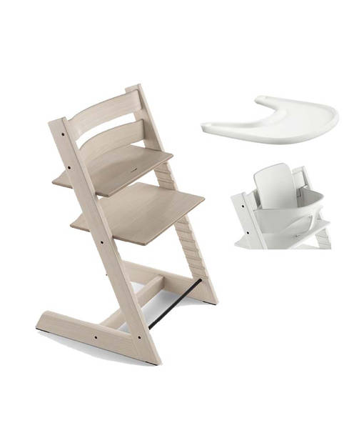 Tripp Trapp Starttipaketti Whitewash. - Matstolar för barn - 100105STA - 1