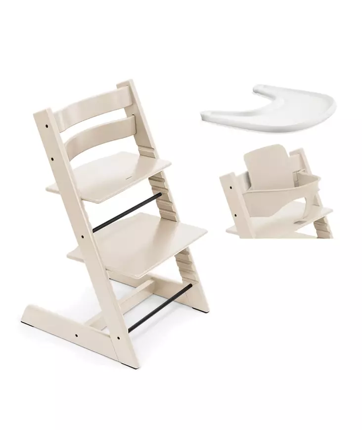 Tripp Trapp Starttipaketti Stokke Vanilla White. - Matstolar för barn - 100139VWSTA - 1