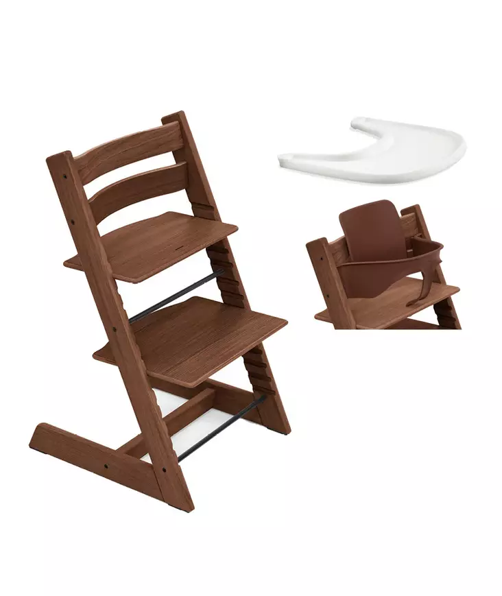 Tripp Trapp Starttipaketti Stokke Oak Warm Brown. - Matstolar för barn - 100139WBSTA - 1