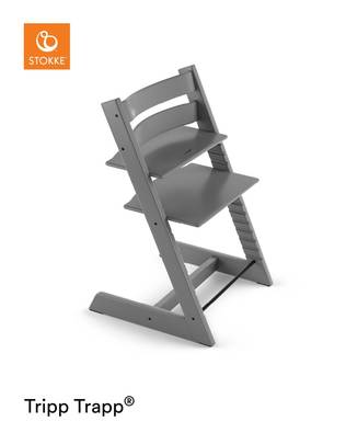 Stokke Tripp Trapp sy=C3=B6tt=C3=B6tuoli Storm Grey v=C3=A4riss=C3=A4 - Startpaket för en ny familj - 100125NB - 2