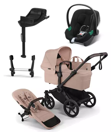 Bugaboo Donkey 6 starttipaketti Single Black/Desert Taupe - Barnvagnar och kombivagnar - 100370005STAATB - 1
