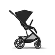 Cybex Balios S lux rattaat Moon Black, selkänoja pystyssä. - Resevagnar och barnvagnar - 524001171STAATB - 4