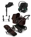 Bugaboo Donkey 6 starttipaketti Single Black/Cocoa Brown - Barnvagnar och kombivagnar - 100370007STAATB - 1