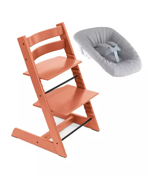 Stokke Tripp Trapp sy=C3=B6tt=C3=B6tuoli Terracotta + Newborn set star=
tti. - Stokke Tripp Trapp produkter - 100142TCNB - 1
